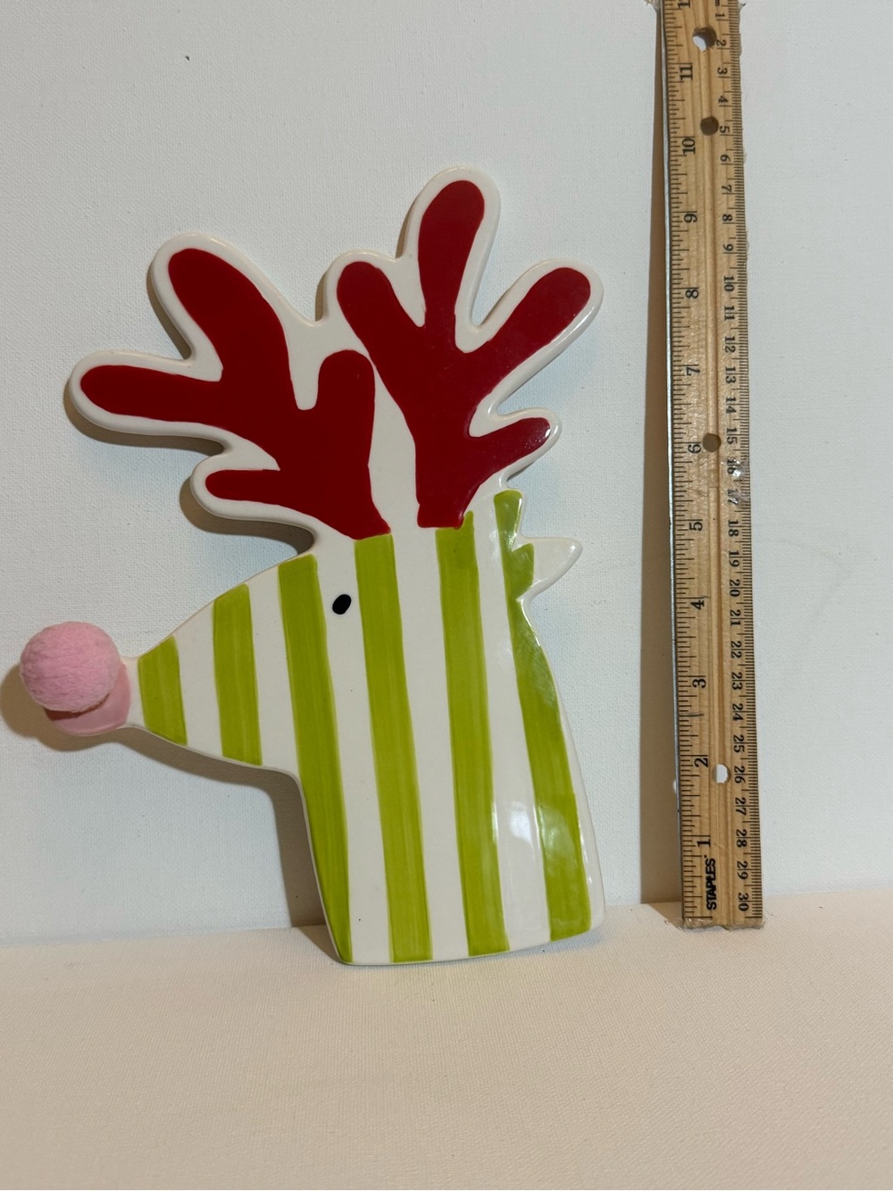 Coton Colors Happy Everything MINI-BLTZN Striped Reindeer Attachment - Retired - Picture 2 of 3